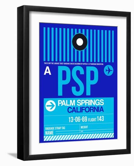 PSP Palm Springs Luggage Tag II-NaxArt-Framed Art Print