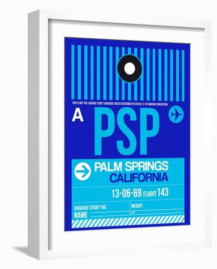 PSP Palm Springs Luggage Tag II-NaxArt-Framed Art Print