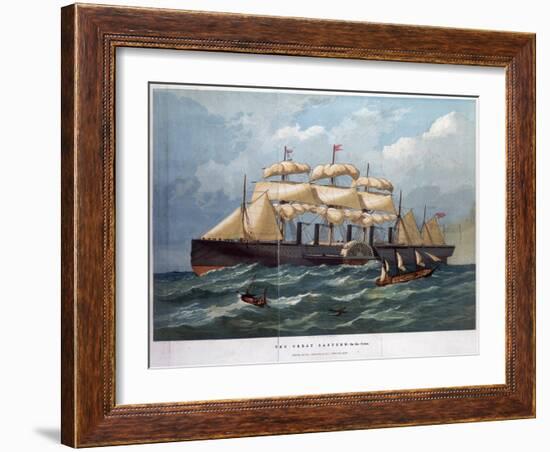 Pss 'Great Eastern on the Ocean, 1858-Edwin Weedon-Framed Giclee Print