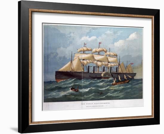 Pss 'Great Eastern on the Ocean, 1858-Edwin Weedon-Framed Giclee Print