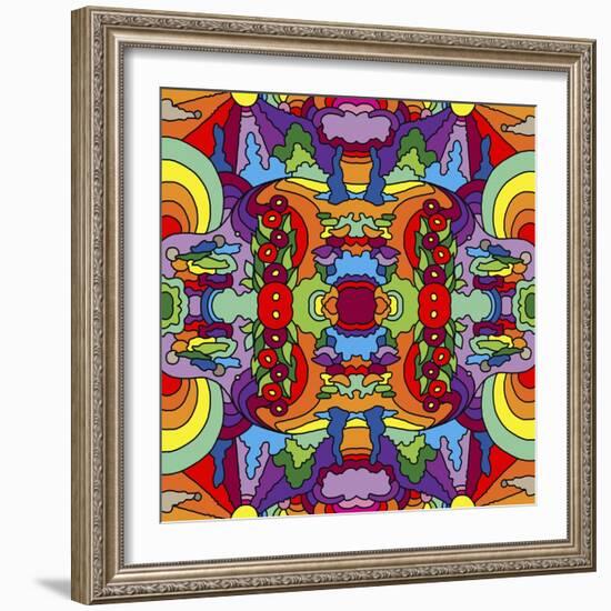 Psychadelic-landscape-1017-Howie Green-Framed Giclee Print