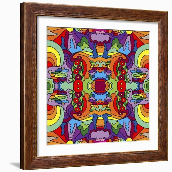 Psychadelic-landscape-1017-Howie Green-Framed Giclee Print