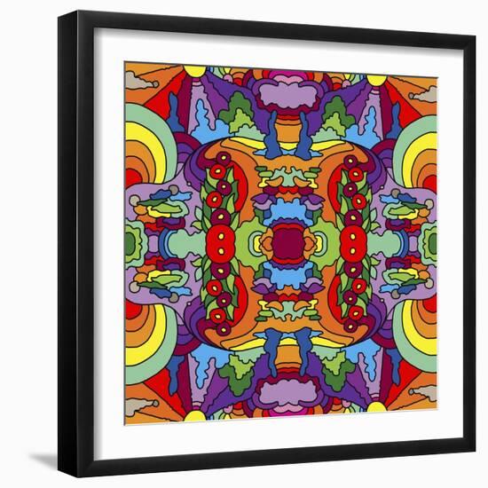 Psychadelic-landscape-1017-Howie Green-Framed Giclee Print