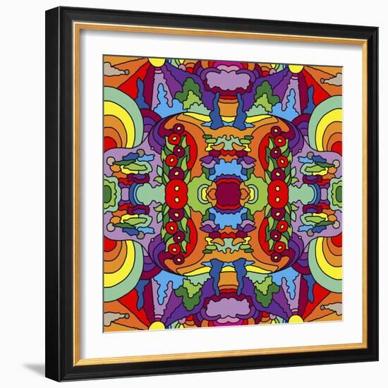 Psychadelic-landscape-1017-Howie Green-Framed Giclee Print