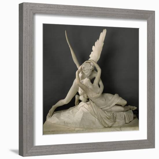 Psyché ranimée par le baiser de l'Amour-Antonio Canova-Framed Giclee Print