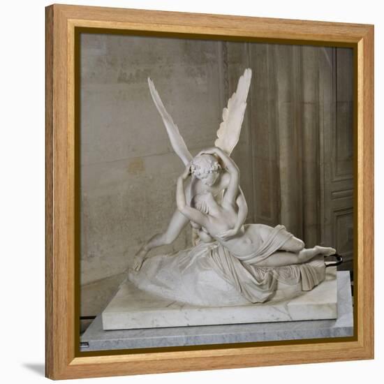 Psyché ranimée par le baiser de l'Amour-Antonio Canova-Framed Premier Image Canvas