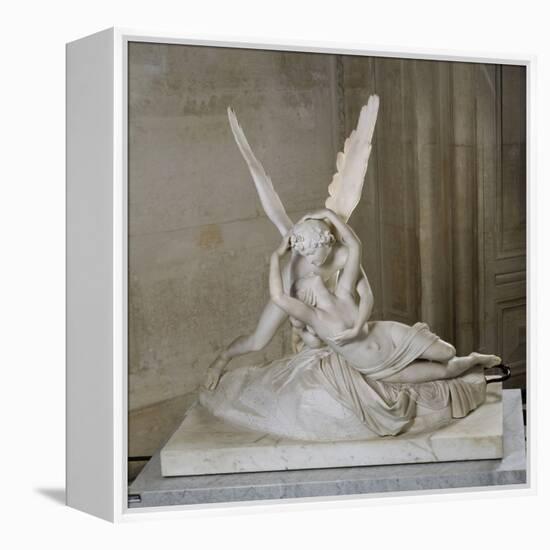 Psyché ranimée par le baiser de l'Amour-Antonio Canova-Framed Premier Image Canvas