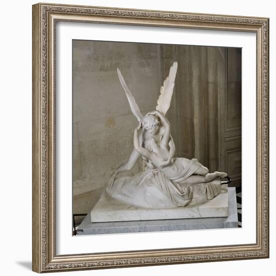 Psyché ranimée par le baiser de l'Amour-Antonio Canova-Framed Giclee Print