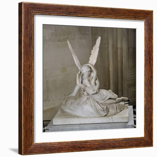 Psyché ranimée par le baiser de l'Amour-Antonio Canova-Framed Giclee Print