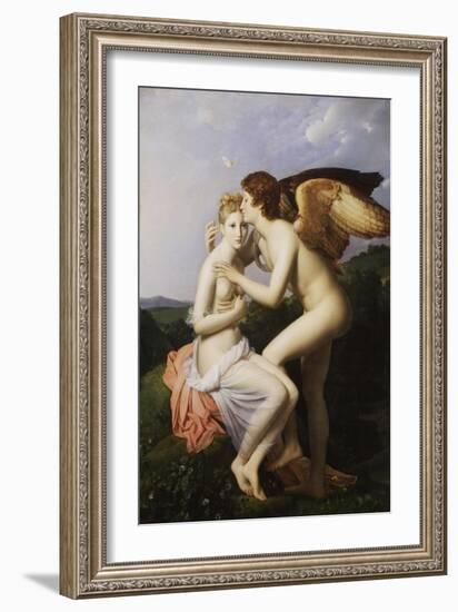 Psyche Receives First Kiss from Cupid-Francois Gerard-Framed Giclee Print