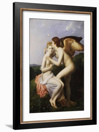 Psyche Receives First Kiss from Cupid-Francois Gerard-Framed Giclee Print