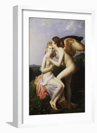 Psyche Receives First Kiss from Cupid-Francois Gerard-Framed Giclee Print