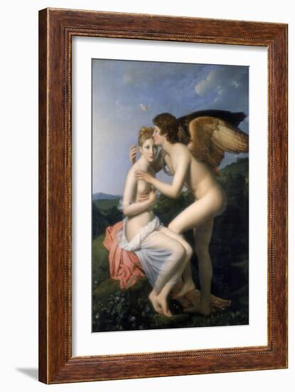 Psyche Receiving the First Kiss of Cupid, 1798-Francois Pascal Simon Gerard-Framed Giclee Print