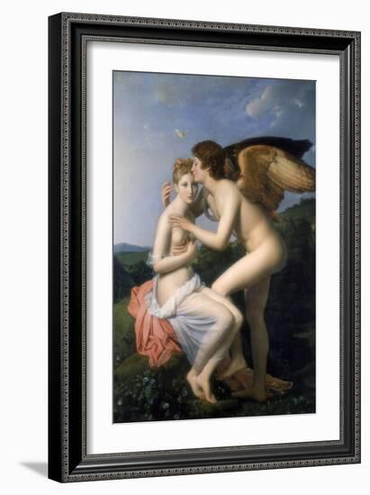 Psyche Receiving the First Kiss of Cupid, 1798-Francois Pascal Simon Gerard-Framed Giclee Print