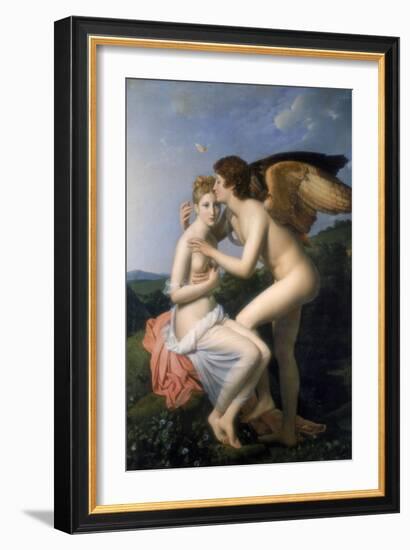 Psyche Receiving the First Kiss of Cupid, 1798-Francois Pascal Simon Gerard-Framed Giclee Print