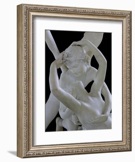 Psyche Revived by the Kiss of Love (Detail)-Antonio Canova-Framed Giclee Print