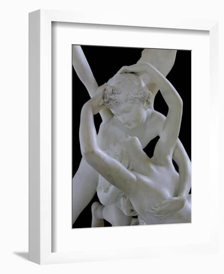 Psyche Revived by the Kiss of Love (Detail)-Antonio Canova-Framed Giclee Print