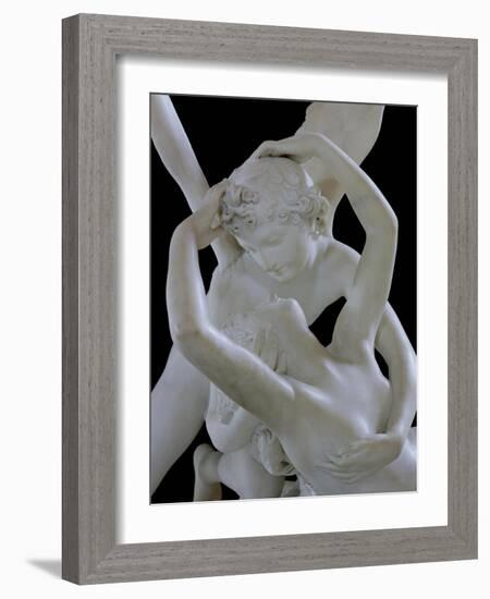 Psyche Revived by the Kiss of Love (Detail)-Antonio Canova-Framed Giclee Print