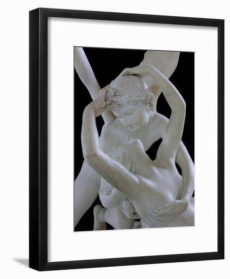 Psyche Revived by the Kiss of Love (Detail)-Antonio Canova-Framed Giclee Print