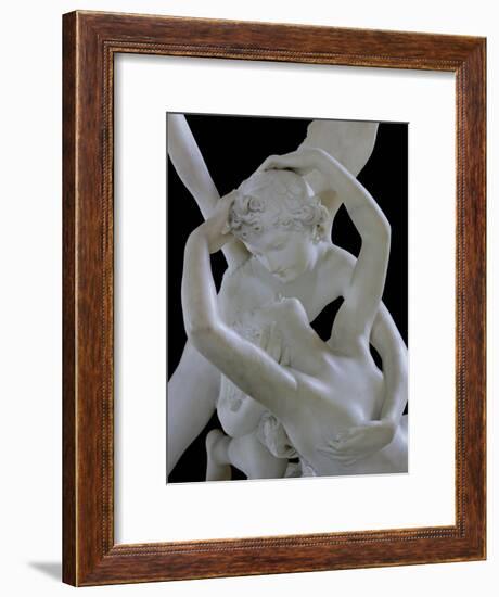 Psyche Revived by the Kiss of Love (Detail)-Antonio Canova-Framed Giclee Print