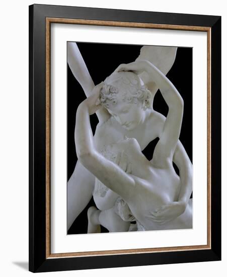 Psyche Revived by the Kiss of Love (Detail)-Antonio Canova-Framed Giclee Print