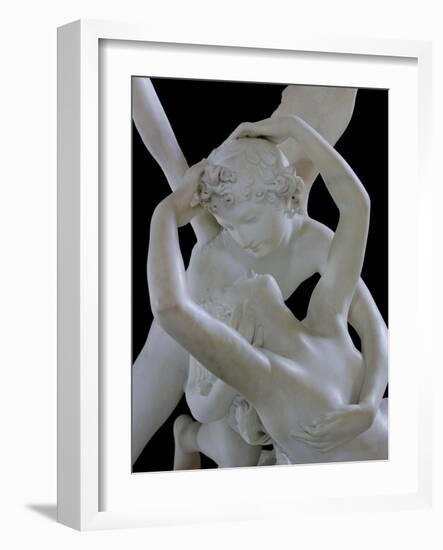 Psyche Revived by the Kiss of Love (Detail)-Antonio Canova-Framed Giclee Print