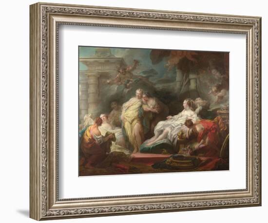 Psyche Showing Her Sisters Her Gifts from Cupid, 1753-Jean-Honoré Fragonard-Framed Giclee Print