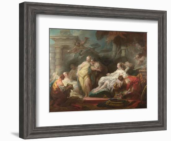 Psyche Showing Her Sisters Her Gifts from Cupid, 1753-Jean-Honoré Fragonard-Framed Giclee Print