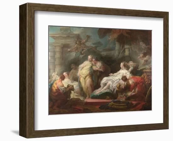 Psyche Showing Her Sisters Her Gifts from Cupid, 1753-Jean-Honoré Fragonard-Framed Giclee Print