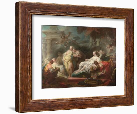 Psyche Showing Her Sisters Her Gifts from Cupid, 1753-Jean-Honoré Fragonard-Framed Giclee Print