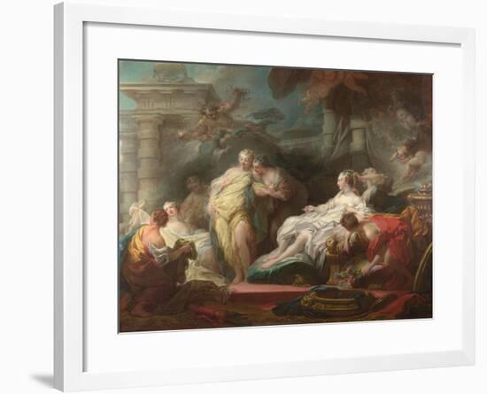 Psyche Showing Her Sisters Her Gifts from Cupid, 1753-Jean-Honoré Fragonard-Framed Giclee Print