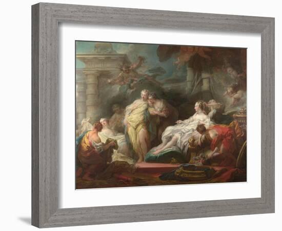 Psyche Showing Her Sisters Her Gifts from Cupid, 1753-Jean-Honoré Fragonard-Framed Giclee Print