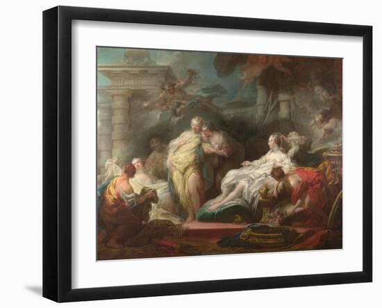 Psyche Showing Her Sisters Her Gifts from Cupid, 1753-Jean-Honoré Fragonard-Framed Giclee Print