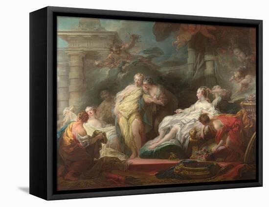 Psyche Showing Her Sisters Her Gifts from Cupid, 1753-Jean-Honoré Fragonard-Framed Premier Image Canvas