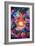 Psychedelic Jungle Sunset-null-Framed Premium Giclee Print