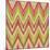 Psychedelic Linear Zig Zag Pattern-tukkki-Mounted Art Print