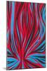 Psychedelic Pattern of Red and Blue-null-Mounted Art Print