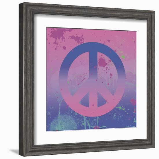 Psychedelic Peace-Erin Clark-Framed Art Print