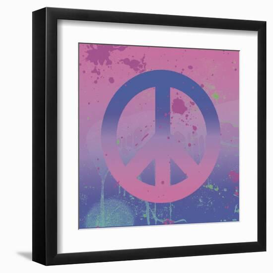 Psychedelic Peace-Erin Clark-Framed Art Print