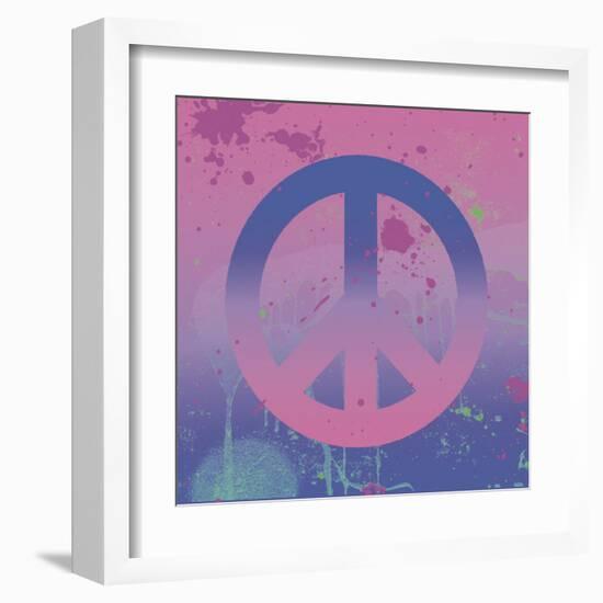 Psychedelic Peace-Erin Clark-Framed Art Print