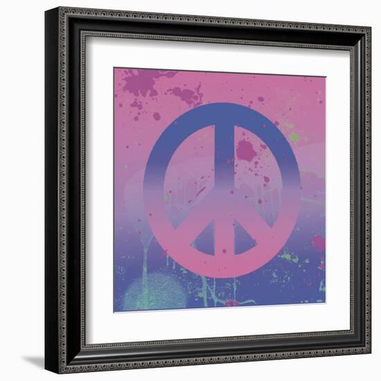Psychedelic Peace-Erin Clark-Framed Art Print