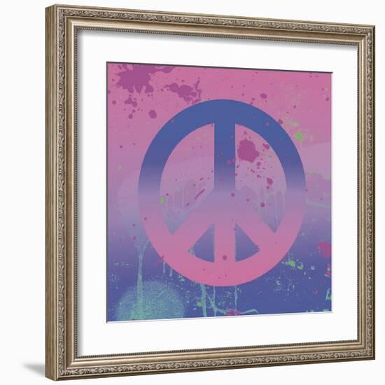 Psychedelic Peace-Erin Clark-Framed Giclee Print
