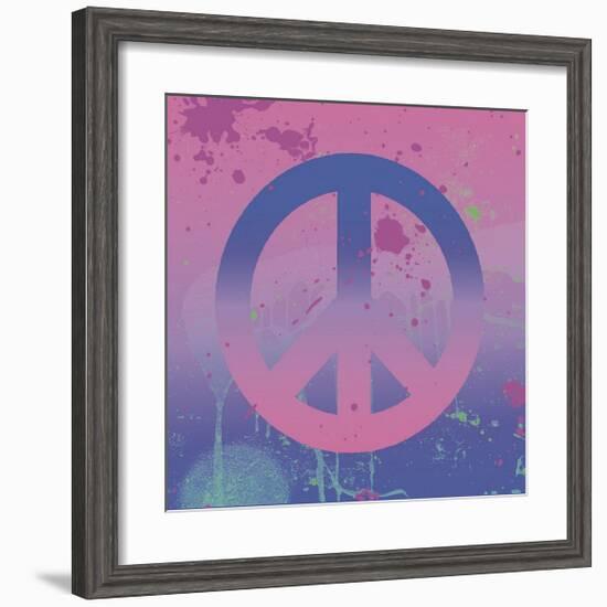 Psychedelic Peace-Erin Clark-Framed Giclee Print