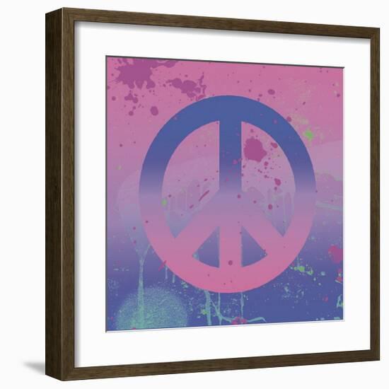 Psychedelic Peace-Erin Clark-Framed Giclee Print