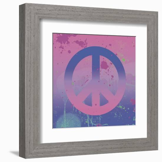 Psychedelic Peace-Erin Clark-Framed Art Print