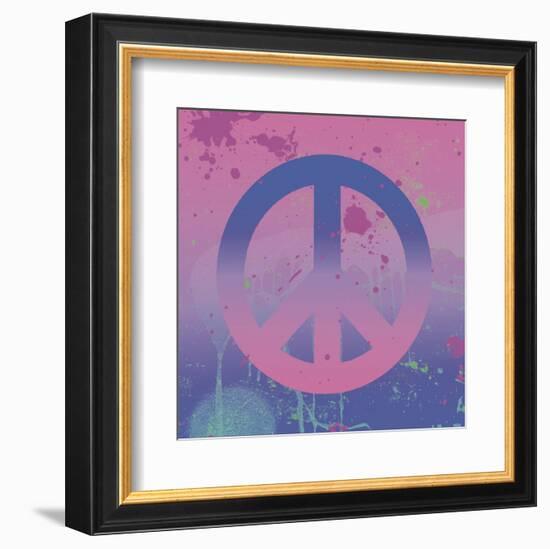 Psychedelic Peace-Erin Clark-Framed Art Print