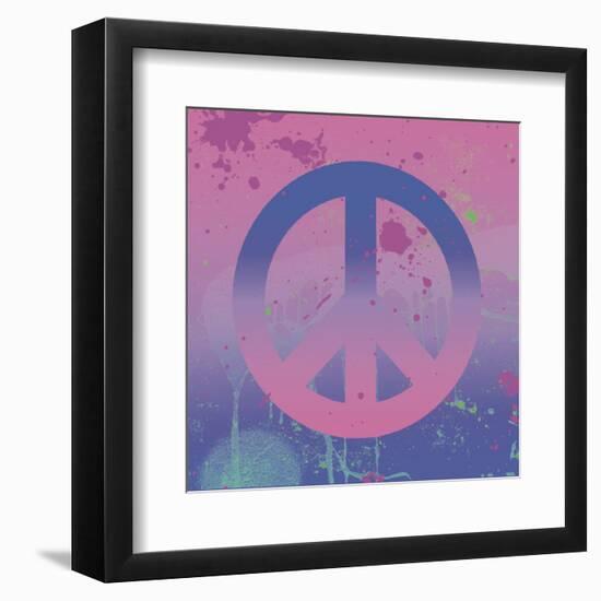 Psychedelic Peace-Erin Clark-Framed Art Print