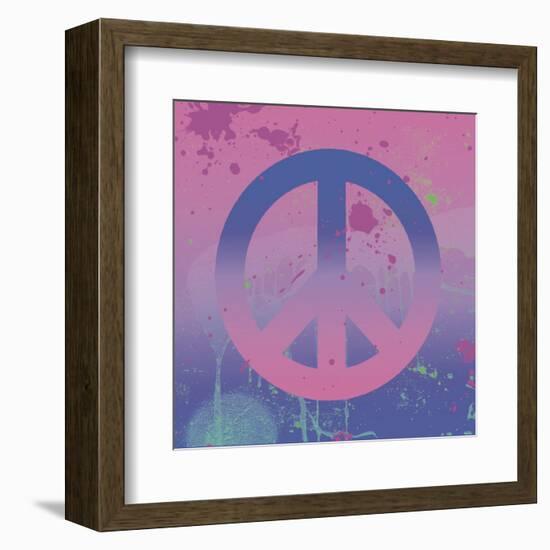 Psychedelic Peace-Erin Clark-Framed Art Print