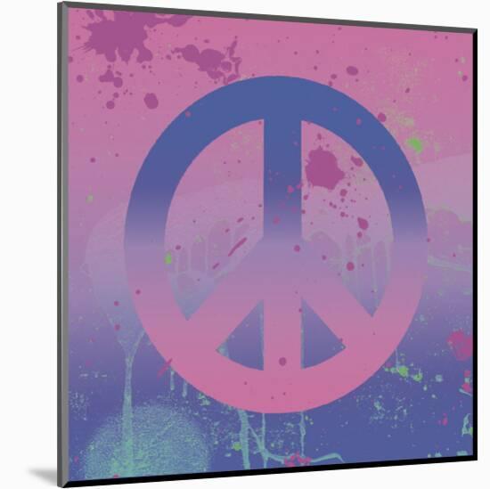 Psychedelic Peace-Erin Clark-Mounted Art Print