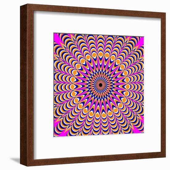 Psychedelic Pink-Nemosdad-Framed Art Print